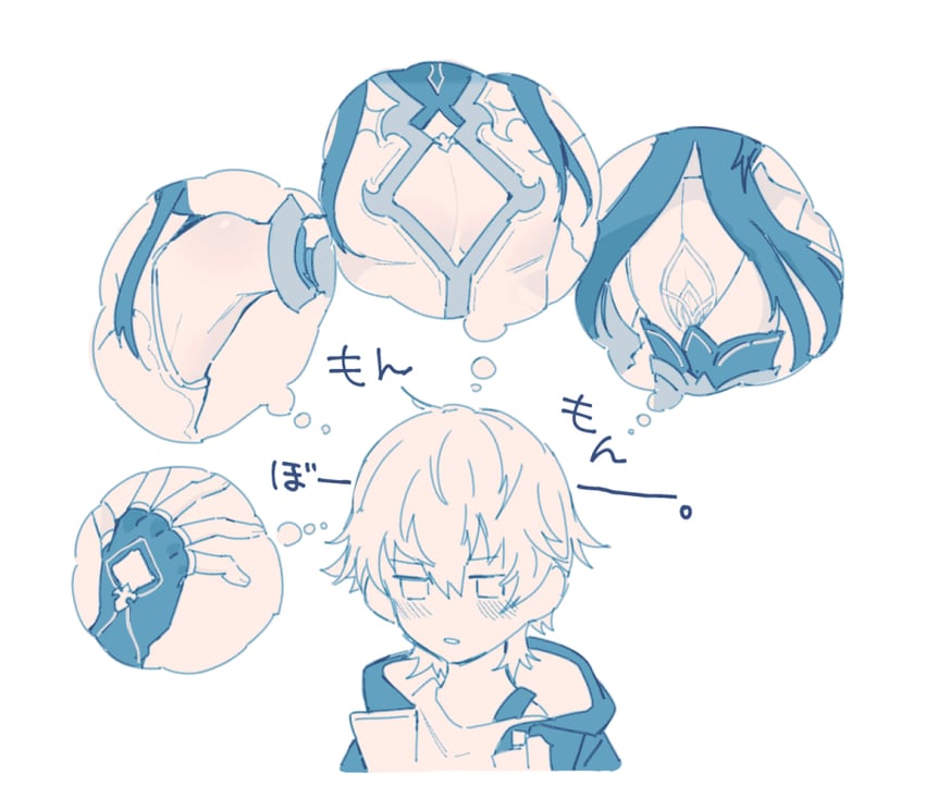 trailblazer, caelus, and dan heng (honkai and 1 more) drawn by mokufuwa_nnshi