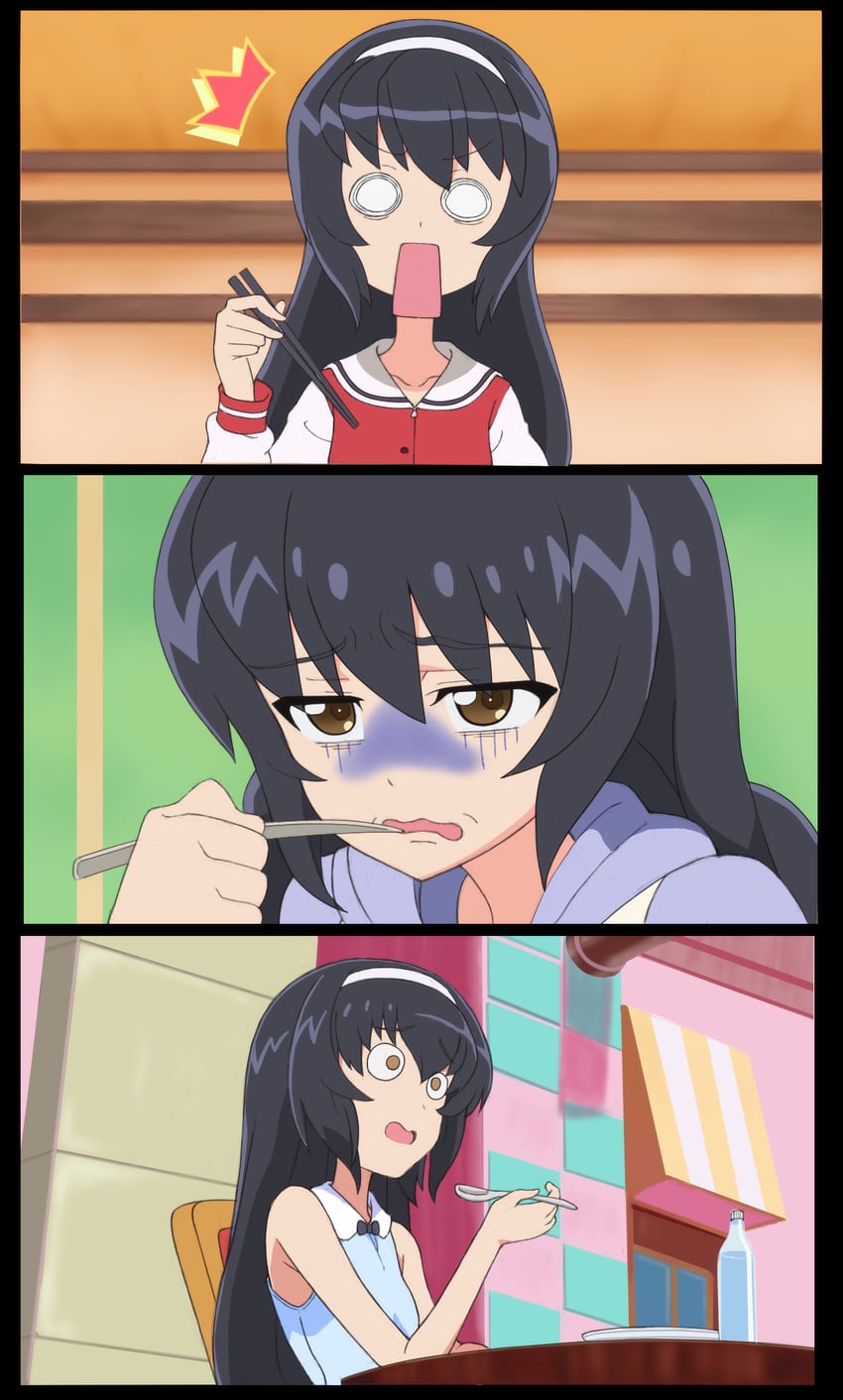 reizei mako, hanamichi ran, and iguchi yuka (girls und panzer and 2 more) drawn by kayabakoro