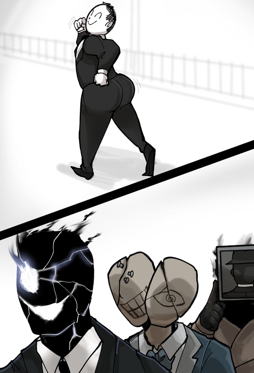 sensei, doodle sensei, black suit, maestro, and golconda & decalcomania (blue archive) drawn by oligogi_meoggosipda