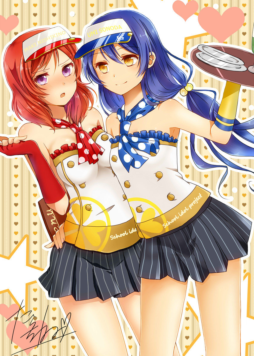 nishikino maki and sonoda umi (love live! and 2 more) drawn by tarachine