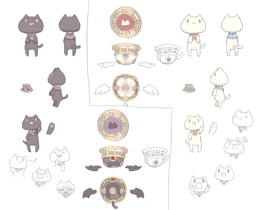 shiroe adele and kuroe adele (pop-up story) drawn by blade_(galaxist)