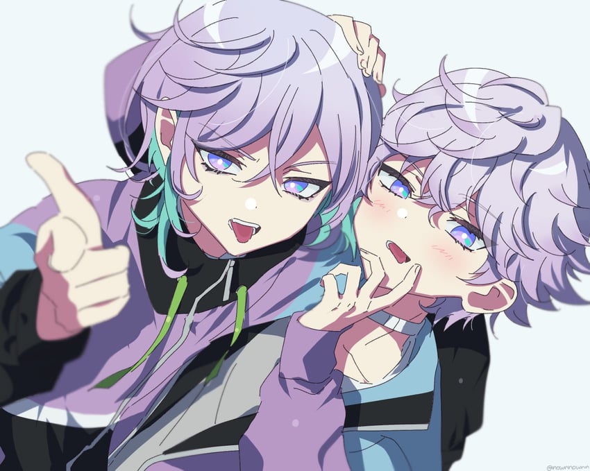 yatonokami kanata and yatonokami nayuta (paradox live) drawn by nownnownn