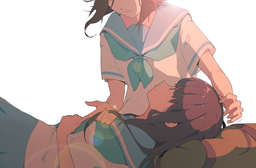 yoroizuka mizore and kasaki nozomi (hibike! euphonium and 1 more) drawn by elt-reslenn