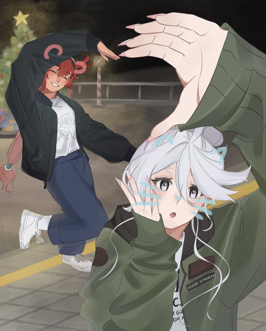 suletta mercury and miorine rembran (gundam and 1 more) drawn by qnhuw
