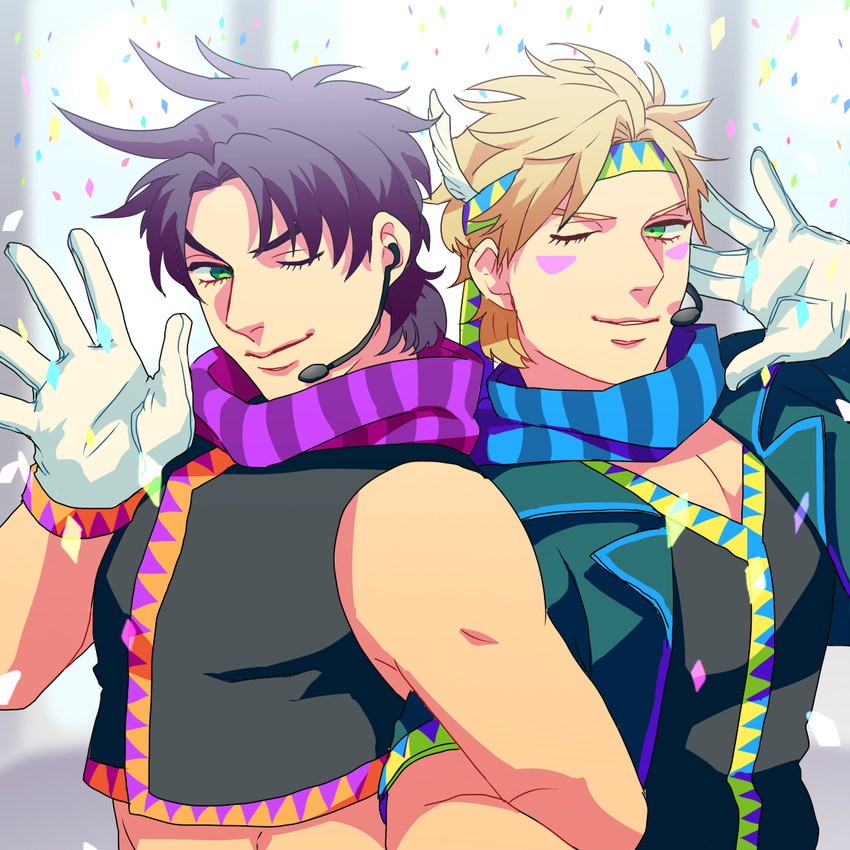 joseph joestar and caesar anthonio zeppeli (jojo no kimyou na bouken and 1 more) drawn by torinokiri