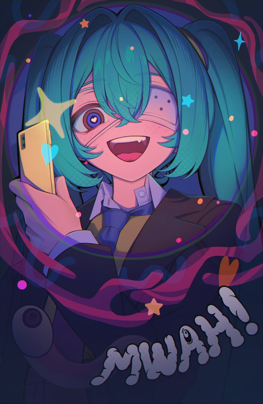 hatsune miku (vocaloid and 1 more) drawn by sora_(men0105)