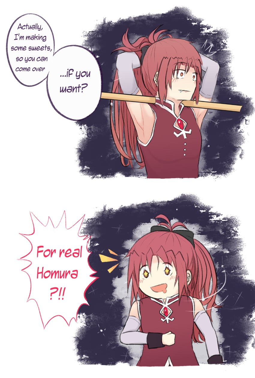 akemi homura and sakura kyoko (mahou shoujo madoka magica) drawn by bd-k00l