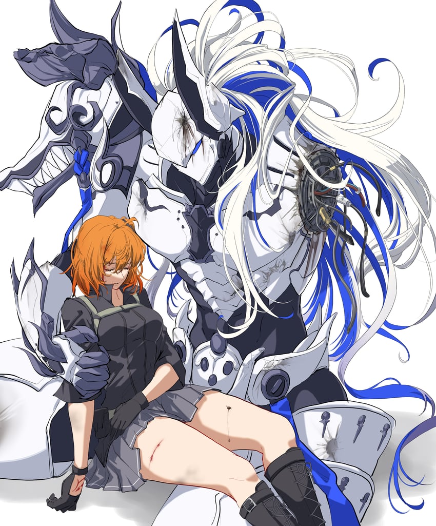 fujimaru ritsuka and minamoto no tametomo (fate and 1 more) drawn by jojo05_rabbit09