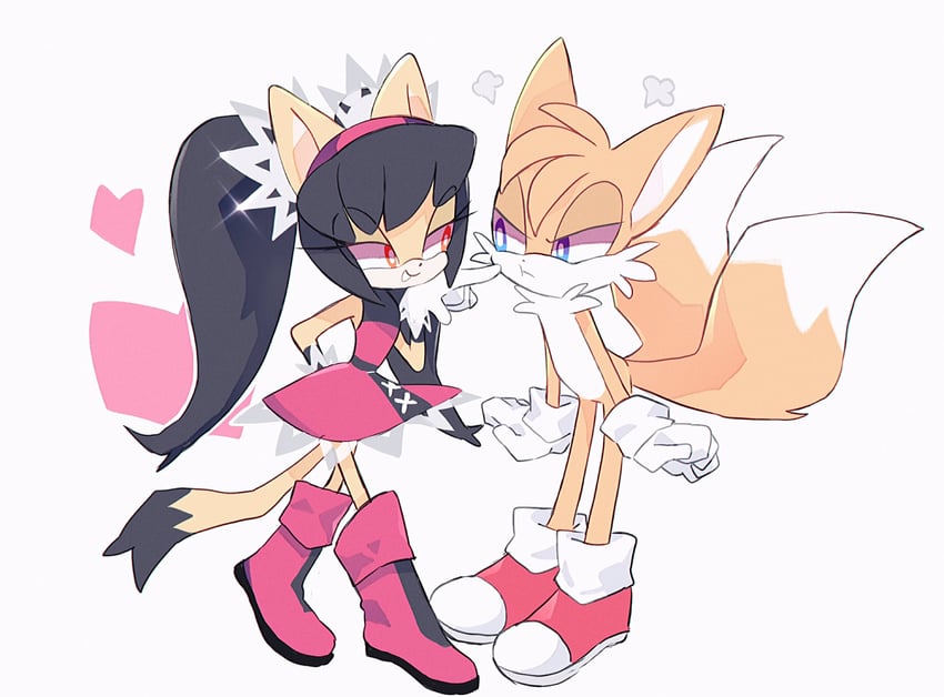 tails and honey the cat (sonic and 2 more) drawn by masayo_(skip)