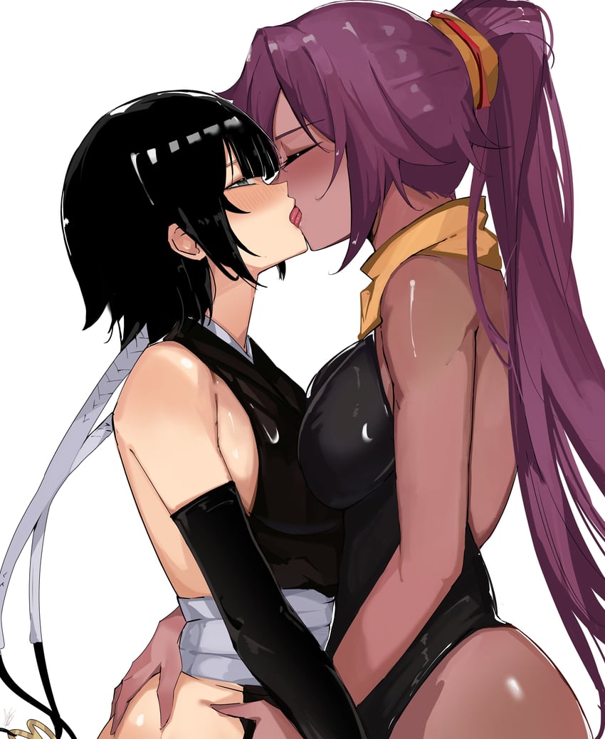 shihouin yoruichi and sui-feng (bleach) drawn by arnkun