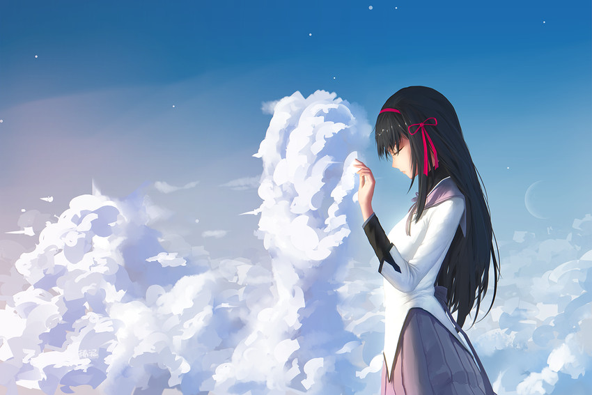 akemi homura (mahou shoujo madoka magica) drawn by xini_m