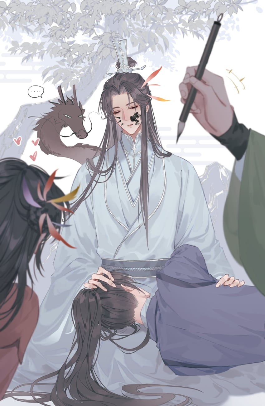 yan zhengming, cheng qian, li yun, and han tan (liu yao) drawn by enedloss