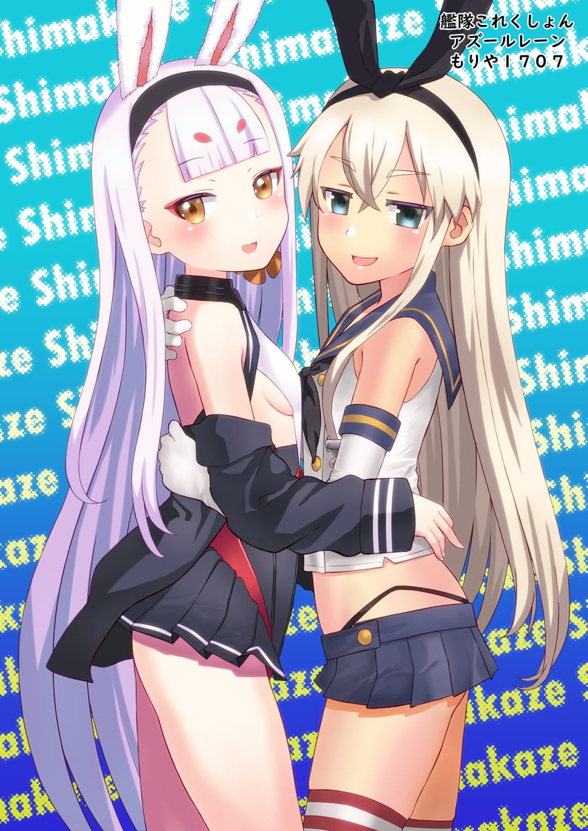 shimakaze (kantai collection and 1 more) drawn by moriya1707