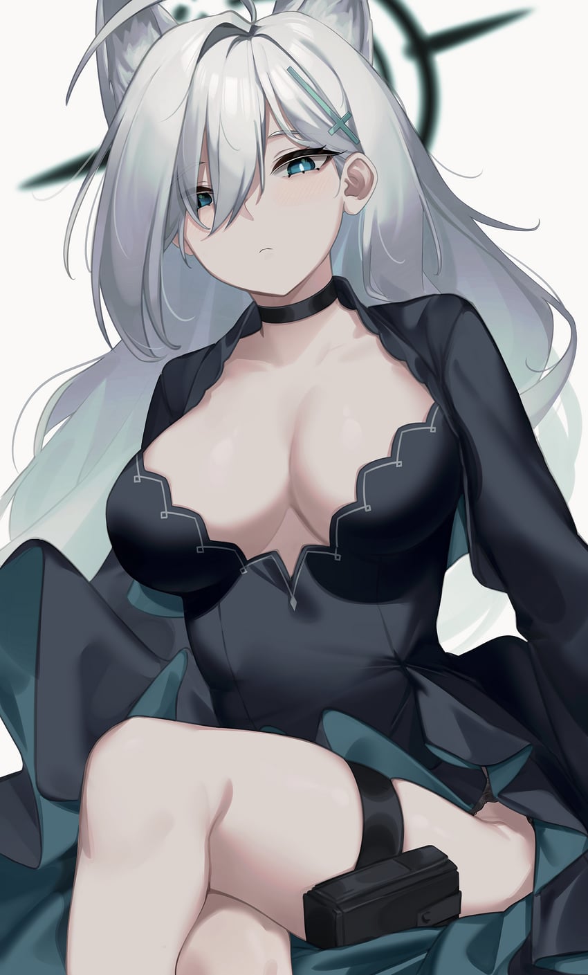 shiroko and shiroko terror (blue archive) drawn by wakamepiza