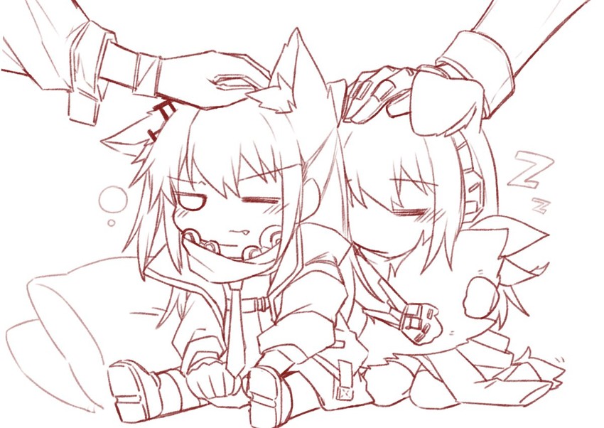 m4a1 and st ar-15 (girls' frontline) drawn by yuutama2804