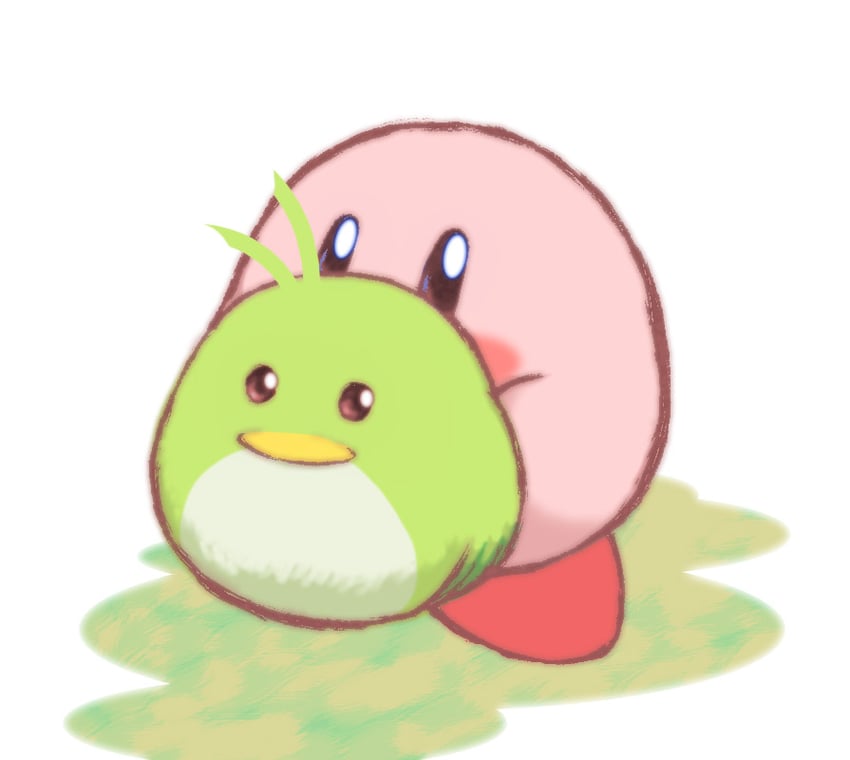 kirby and pitch (kirby and 1 more) drawn by kous_(onetwojustice)