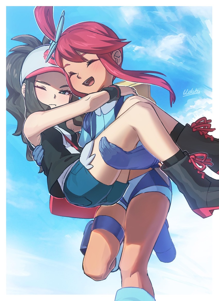 hilda and skyla (pokemon and 1 more) drawn by u-doku