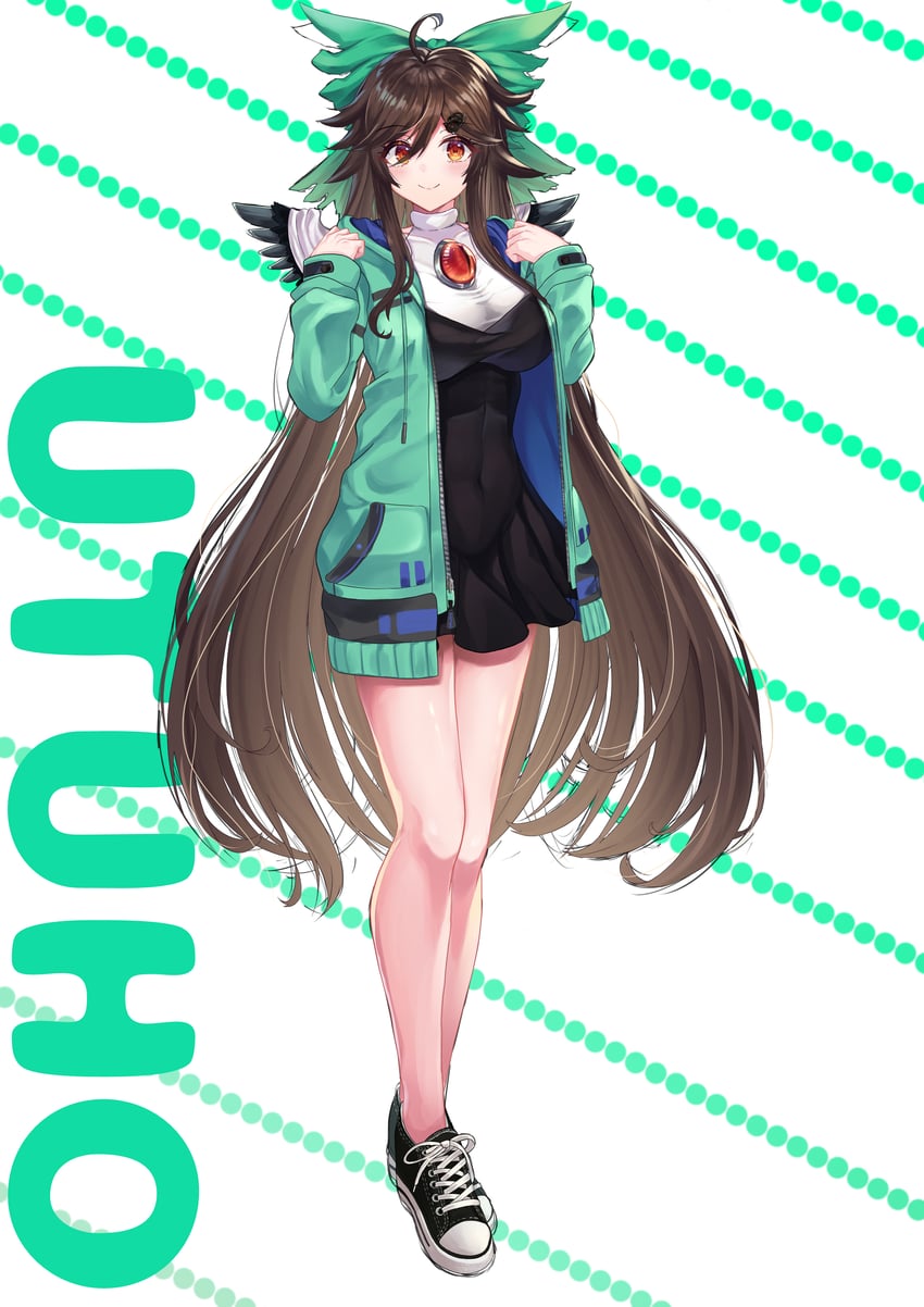 reiuji utsuho (touhou) drawn by afueeriru