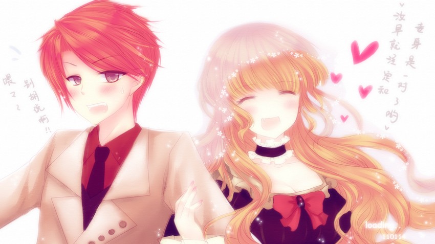 beatrice and ushiromiya battler (umineko no naku koro ni) drawn by loading_(verjuice)