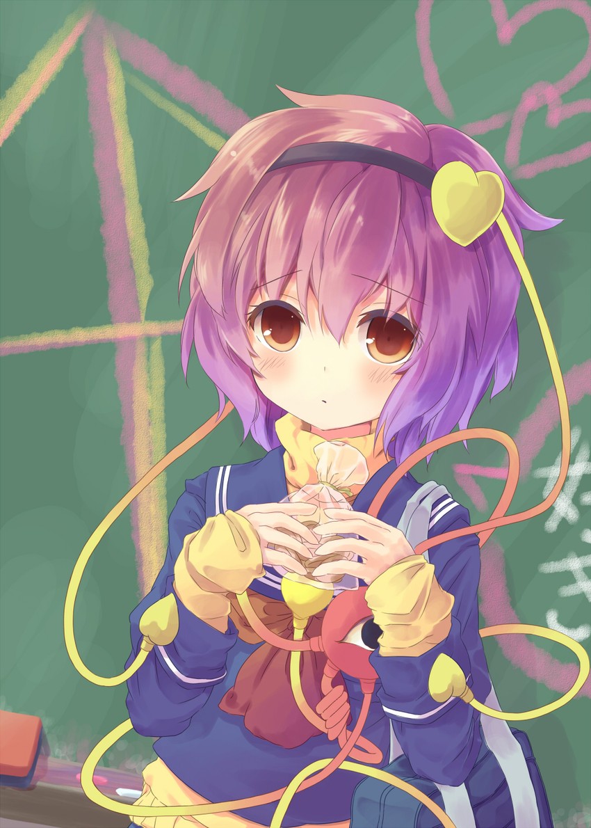 komeiji satori (touhou) drawn by niichi_(komorebi-palette)