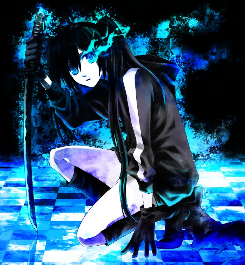 black rock shooter (black rock shooter) drawn by koshian_(hishino)