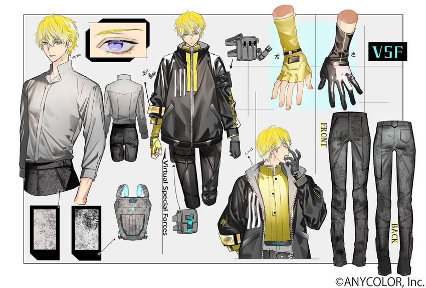 sonny brisko (nijisanji and 1 more) drawn by ishizue_kachiru