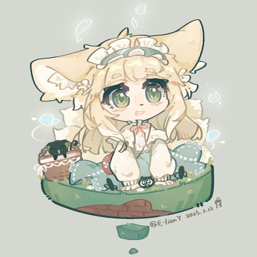 suzuran, luo xiaohei, and heixiu (arknights and 1 more) drawn by e-lion_yi