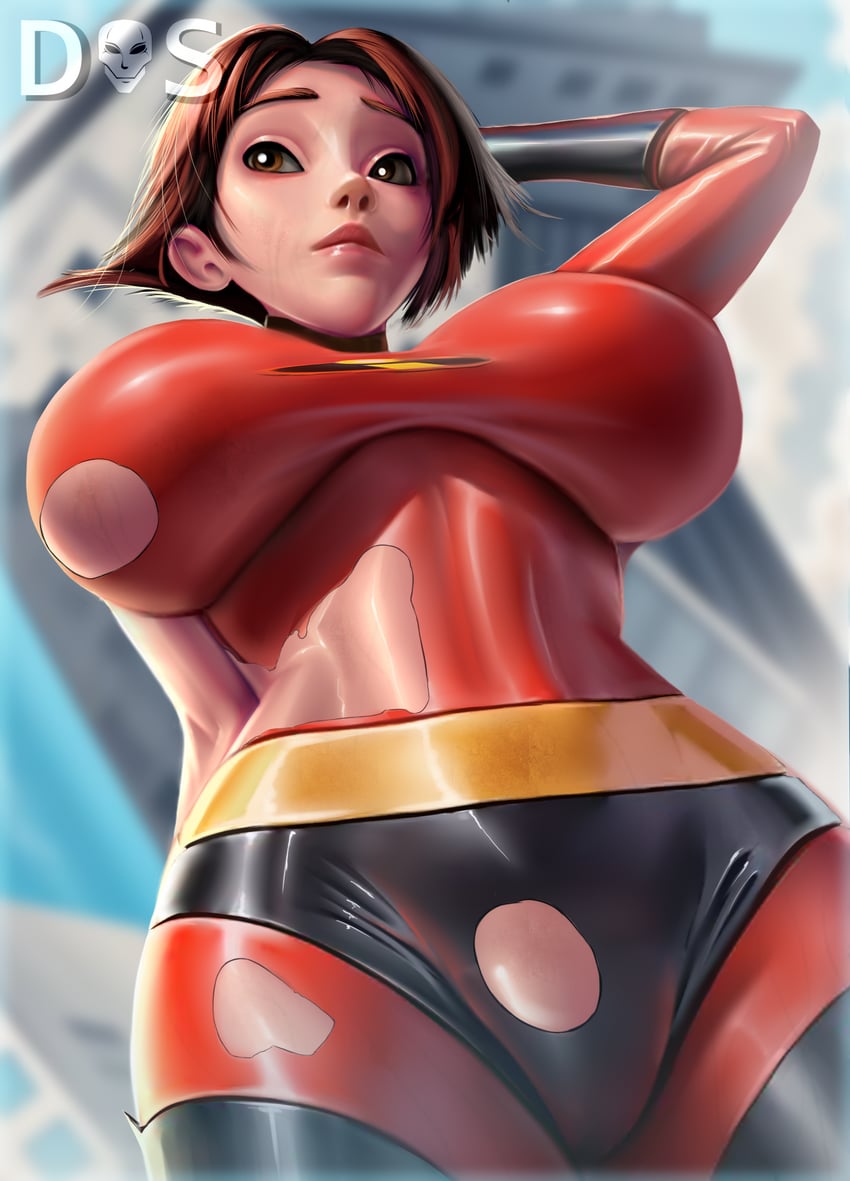 helen parr and elastigirl (the incredibles) drawn by dante_smin