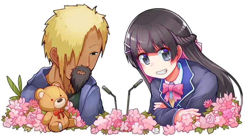 tsukino mito and long kantoraketti (nijisanji) drawn by arce_luna_0031