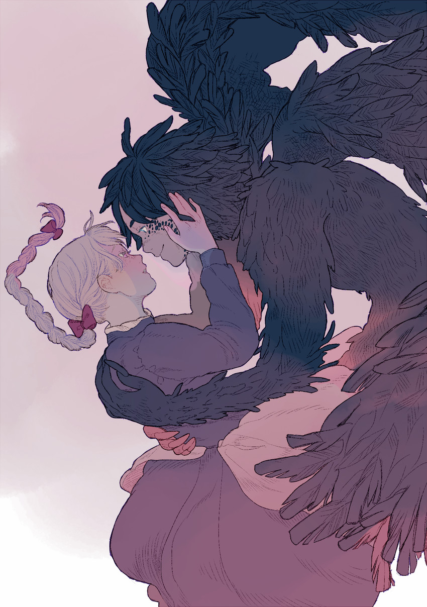 howl pendragon and sophie hatter (studio ghibli and 1 more) drawn by matatatatabi