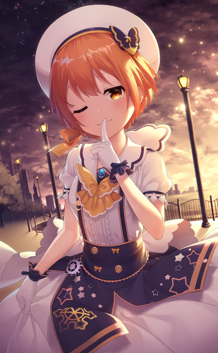 hoshizora rin (love live! and 2 more) drawn by kyouou_ena