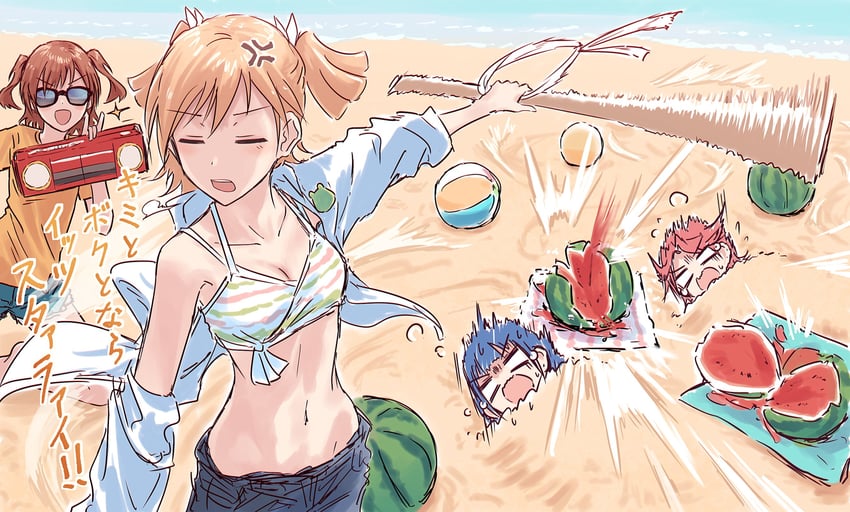 daiba nana, aijou karen, hanayagi kaoruko, and isurugi futaba (shoujo kageki revue starlight) drawn by bullfalk
