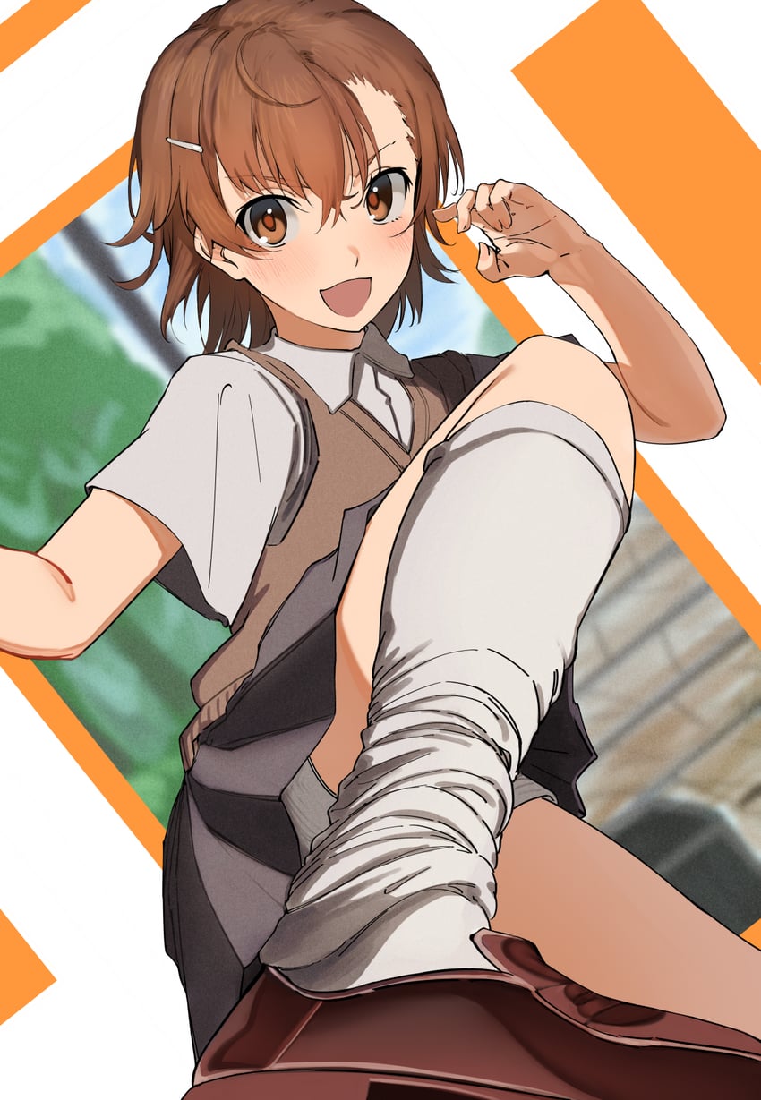 misaka mikoto (toaru majutsu no index and 1 more) drawn by maeve_(ve)