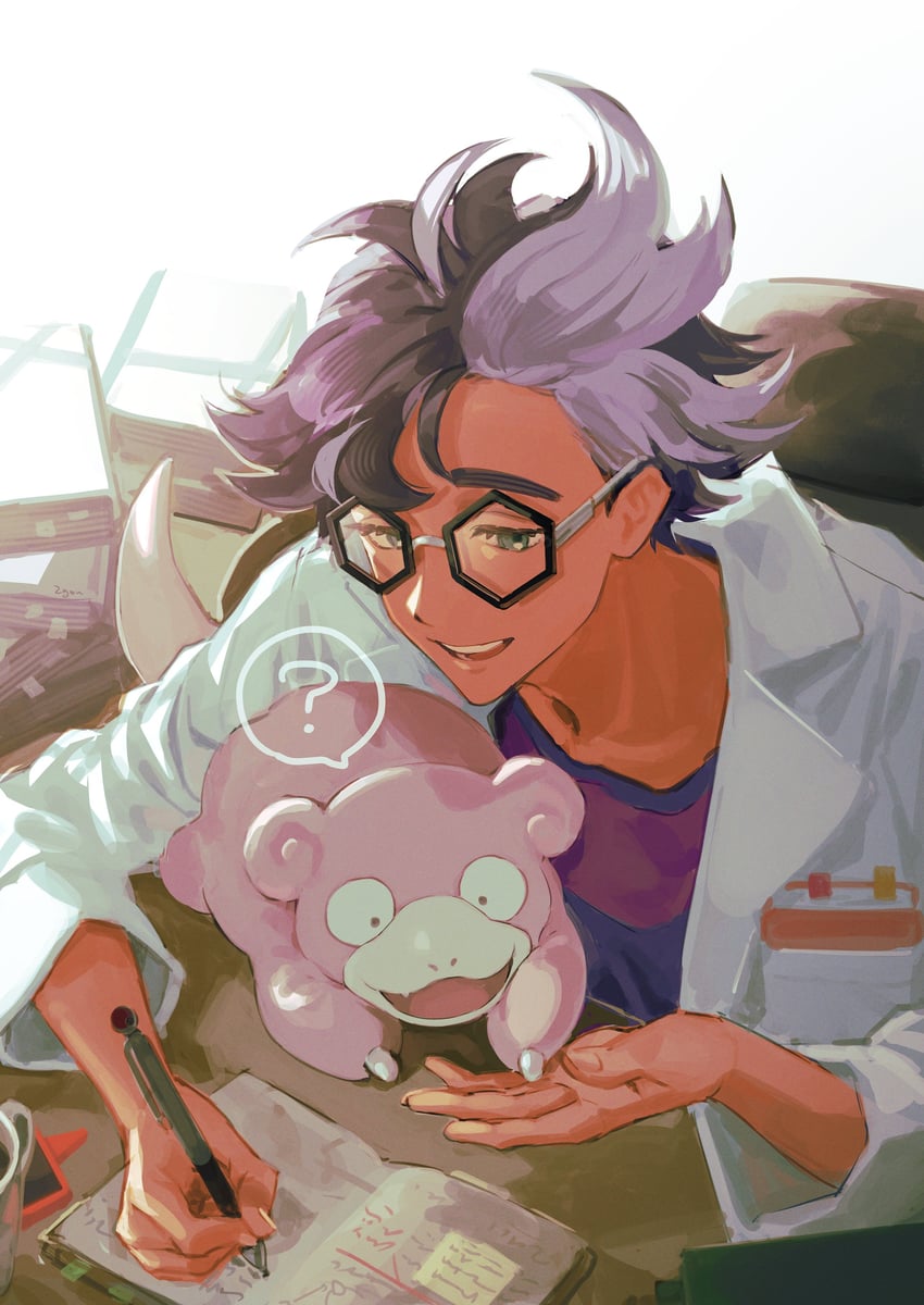 slowpoke and jacq (pokemon and 1 more) drawn by 2gou