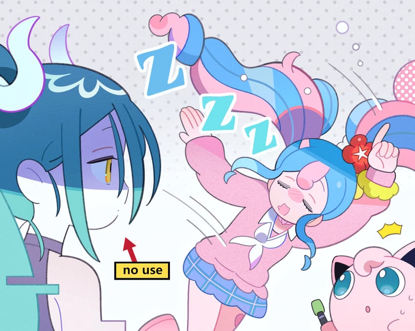 hatsune miku, ghost miku, and fairy miku (pokemon and 2 more) drawn by klarogiraffe