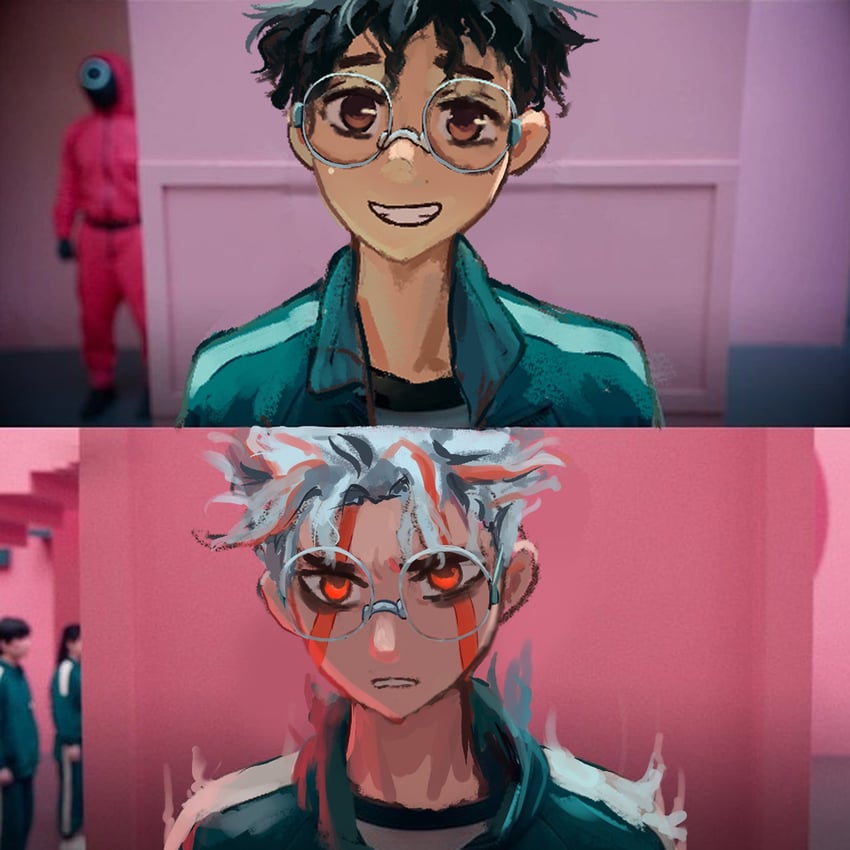 takakura ken (dandadan and 1 more) drawn by pluvion
