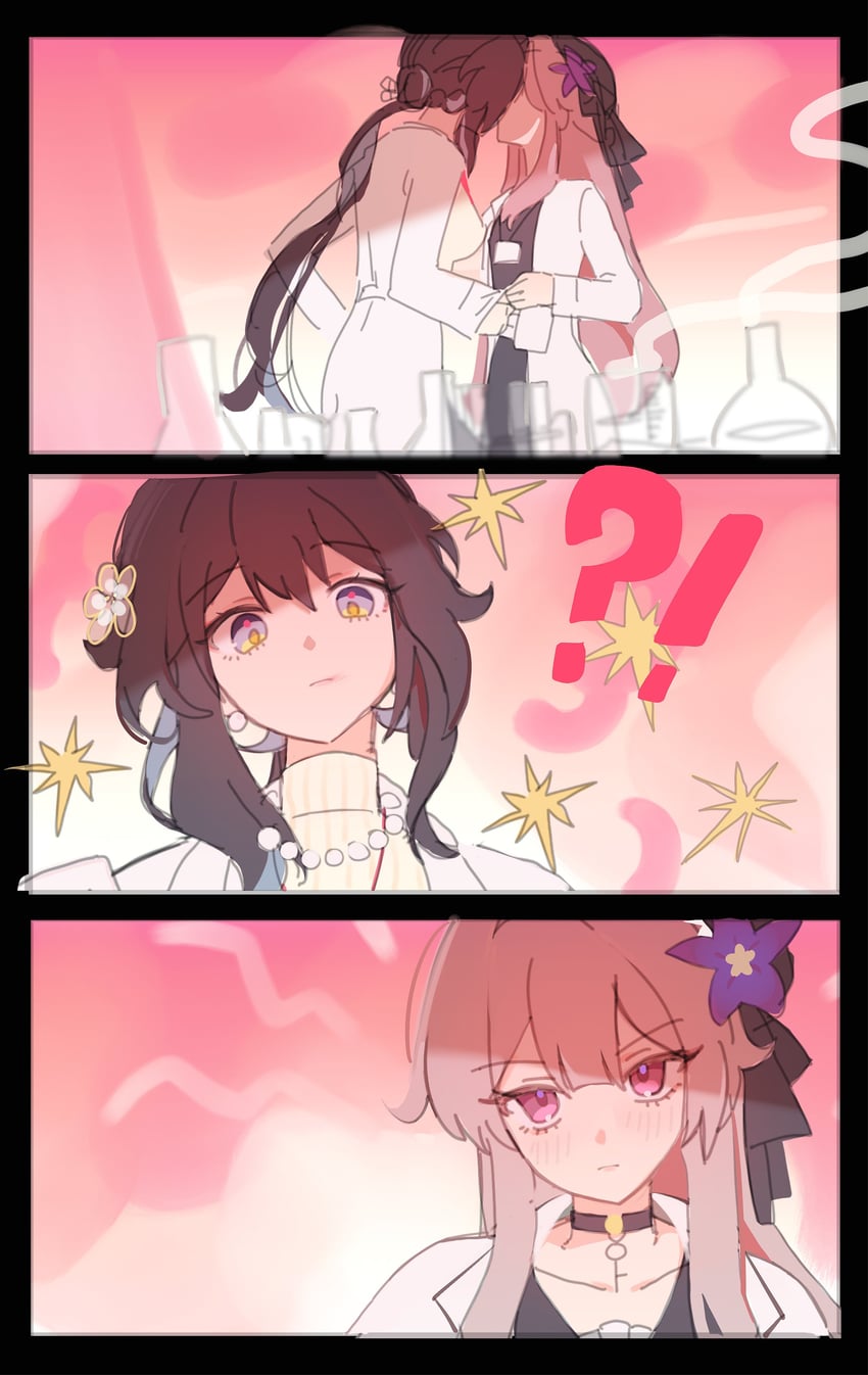 herta and ruan mei (honkai and 1 more) drawn by conwoll511