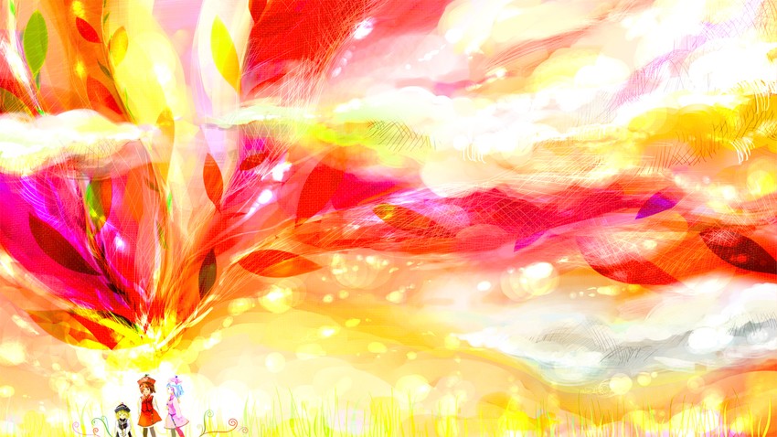 lunasa prismriver, merlin prismriver, and lyrica prismriver (touhou) drawn by tocchi