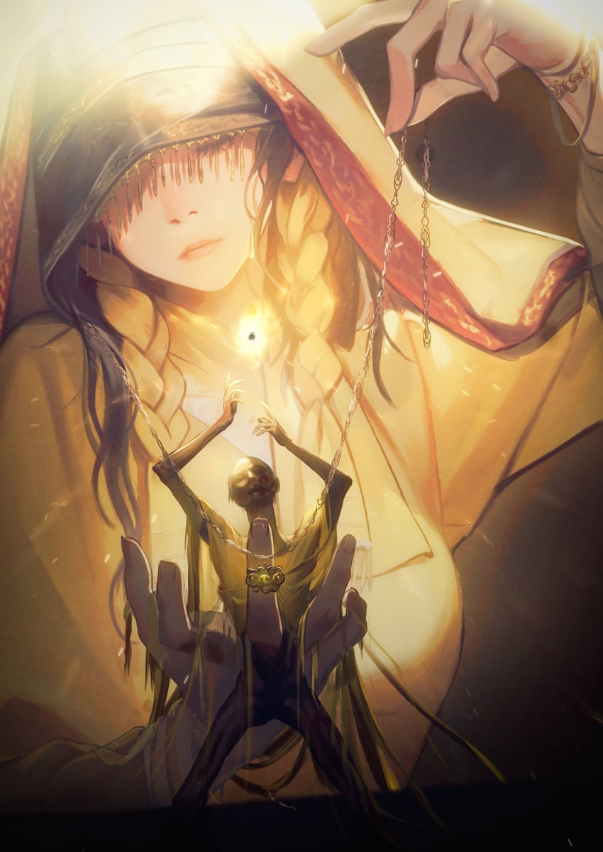 midra lord of frenzied flame and nanaya (elden ring and 1 more) drawn by bai_rui