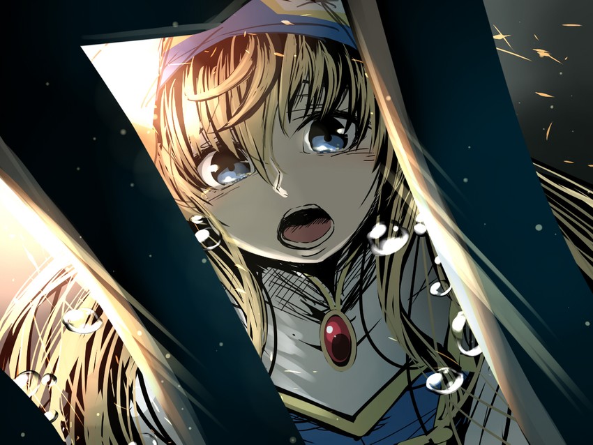 priestess and goblin slayer (goblin slayer!) drawn by decchi_oyabun