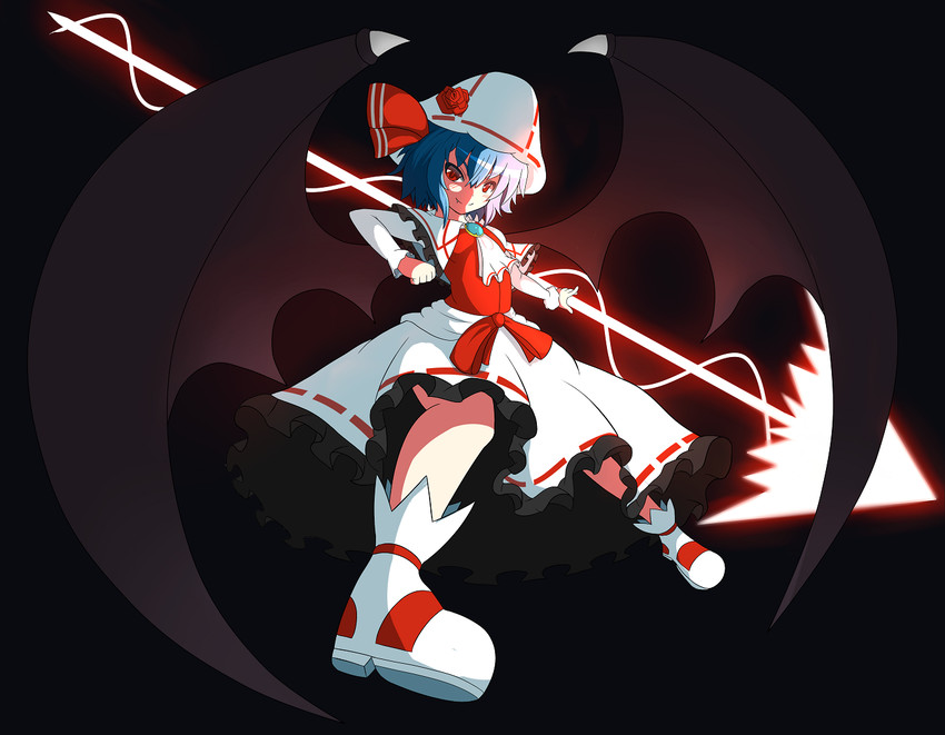 remilia scarlet (touhou and 1 more) drawn by wade99
