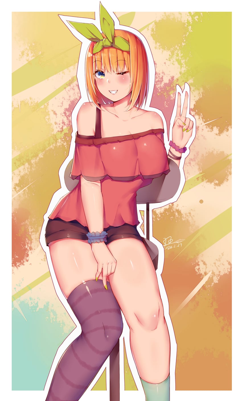 nakano yotsuba (go-toubun no hanayome) drawn by xianyue_liuyu