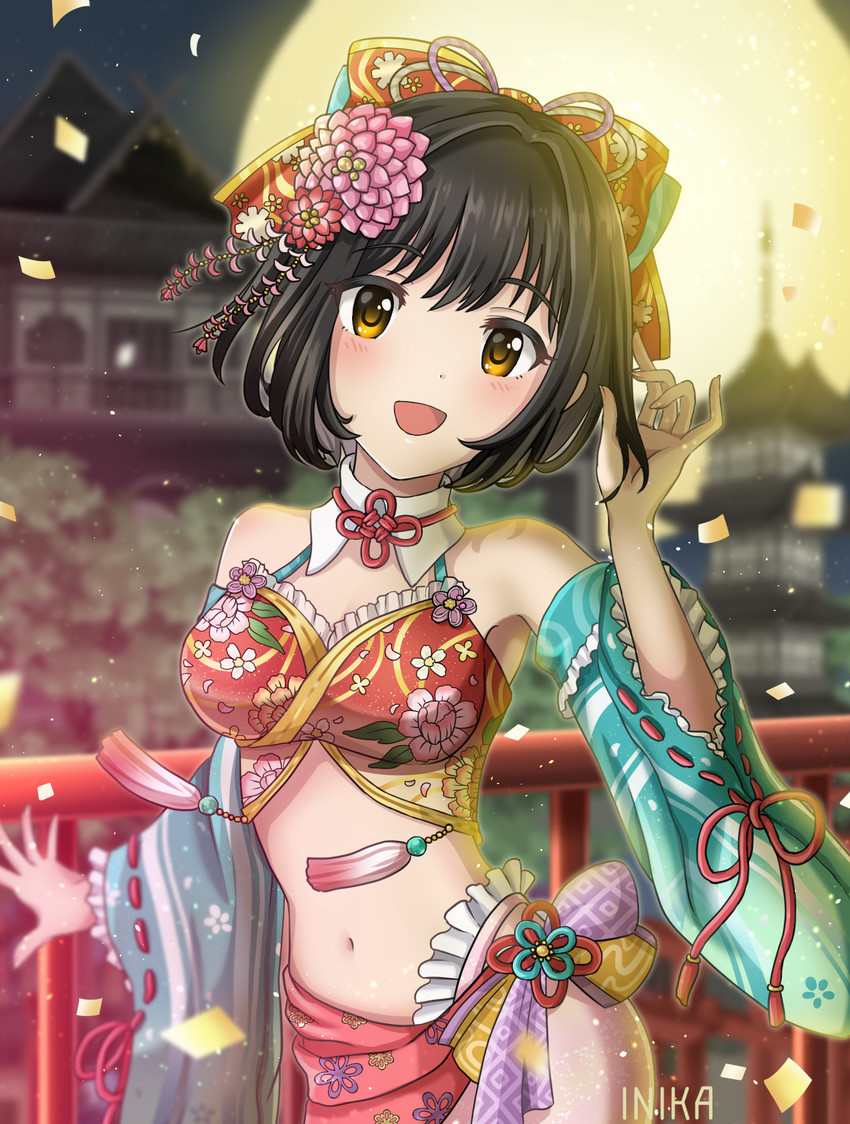 takafuji kako (idolmaster and 1 more) drawn by inika
