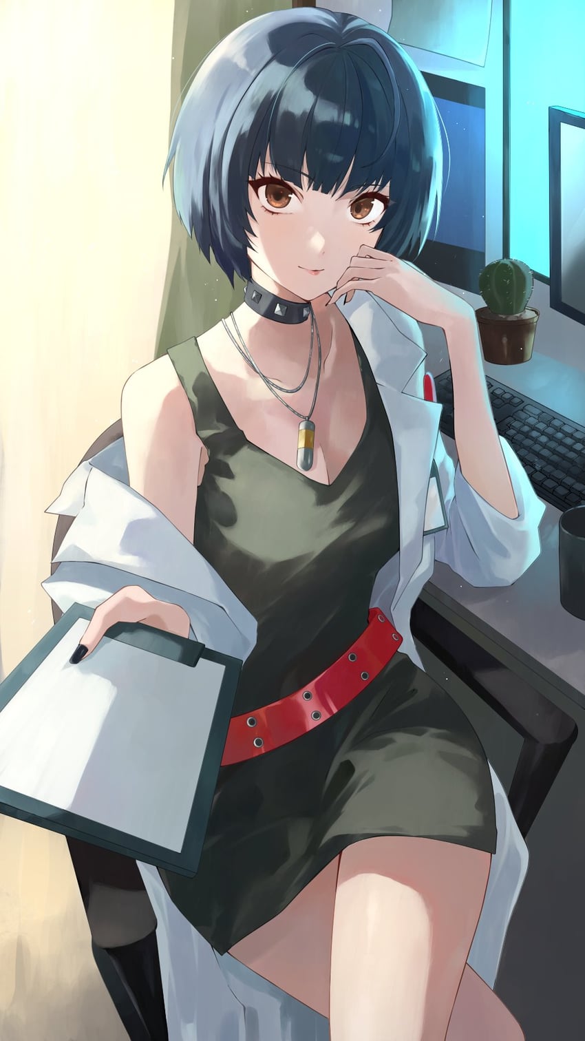 takemi tae (persona and 1 more) drawn by konchi_(63438789)