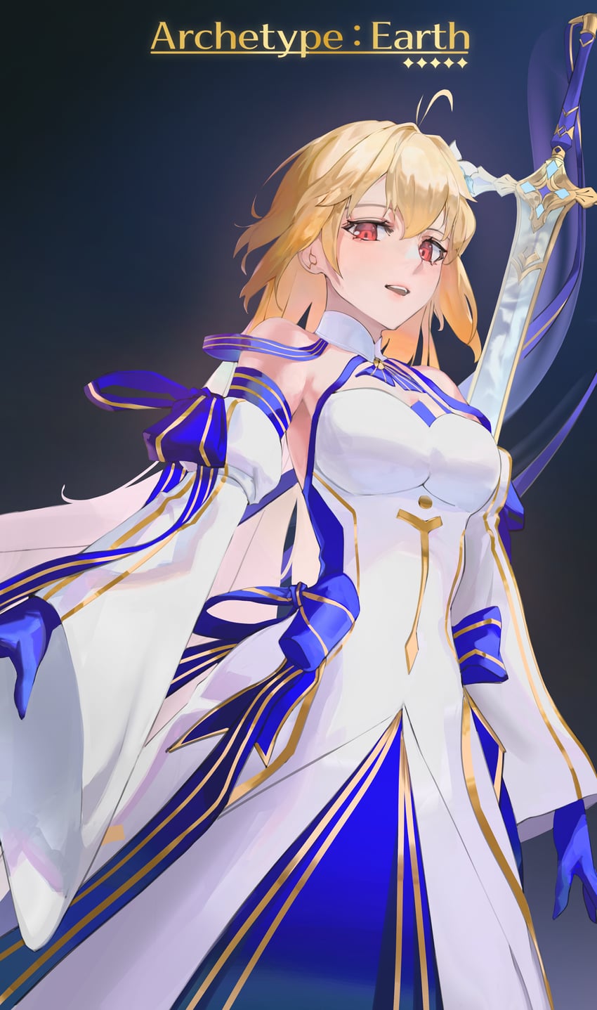 arcueid brunestud and archetype earth (fate and 2 more) drawn by caat106