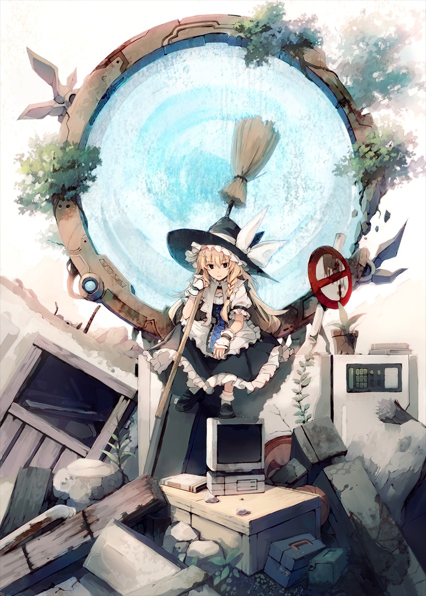 kirisame marisa (touhou and 1 more) drawn by eho_(icbm)