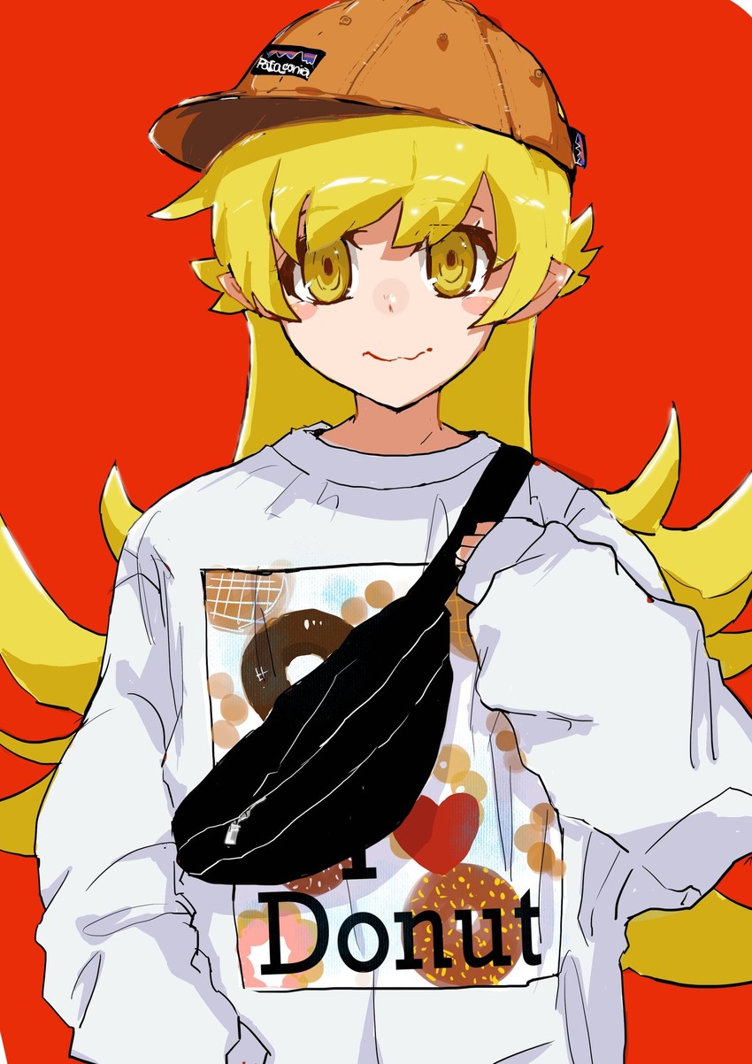 oshino shinobu (monogatari and 1 more) drawn by valhalla0707