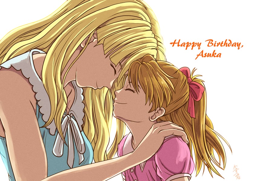 souryuu asuka langley and souryuu kyouko zeppelin (neon genesis evangelion) drawn by kazumina