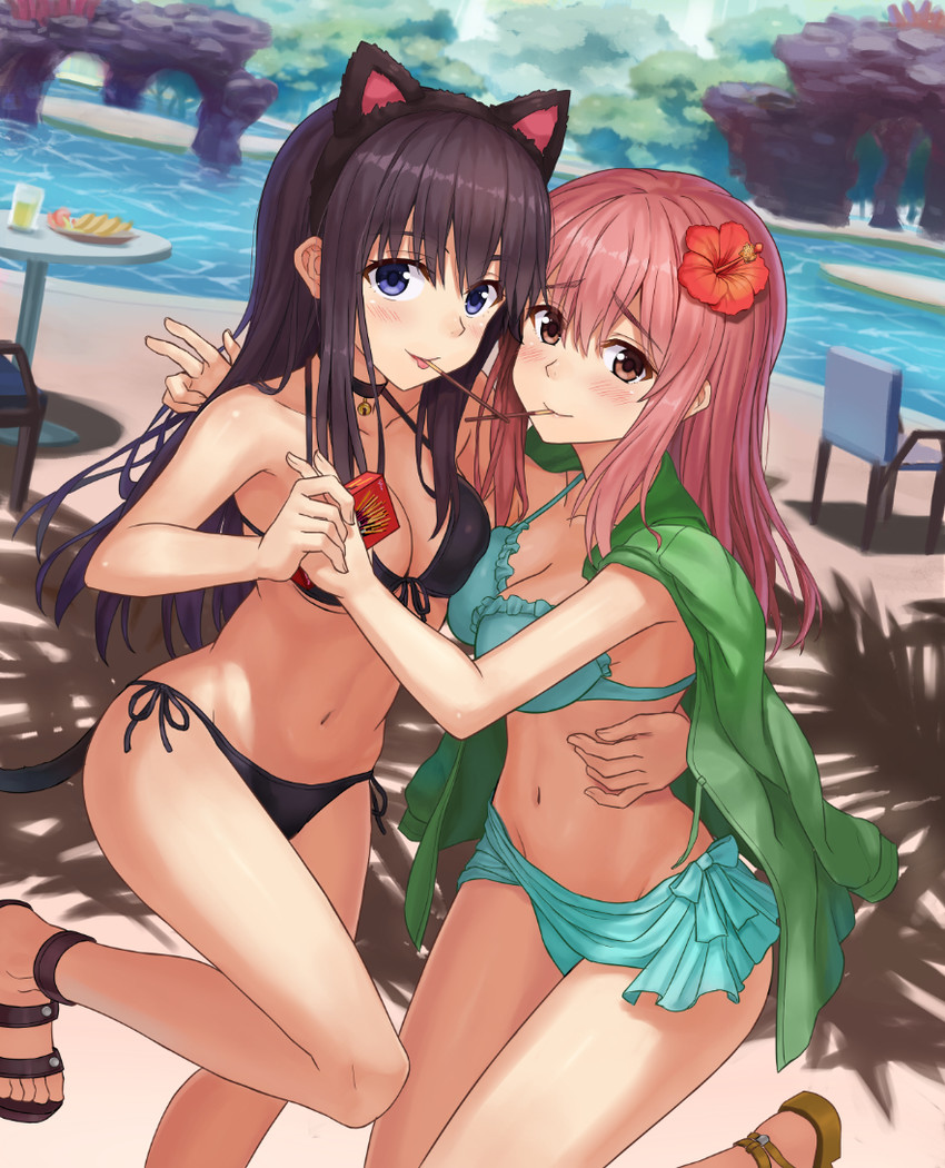 nishimiya shouko and ueno naoka (koe no katachi) drawn by npcpepper