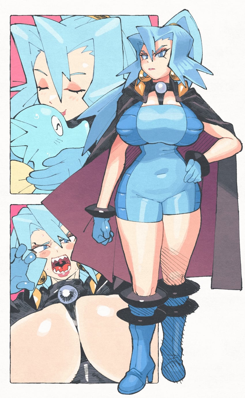 clair, horsea, and seadra (pokemon and 1 more) drawn by inkerton-kun